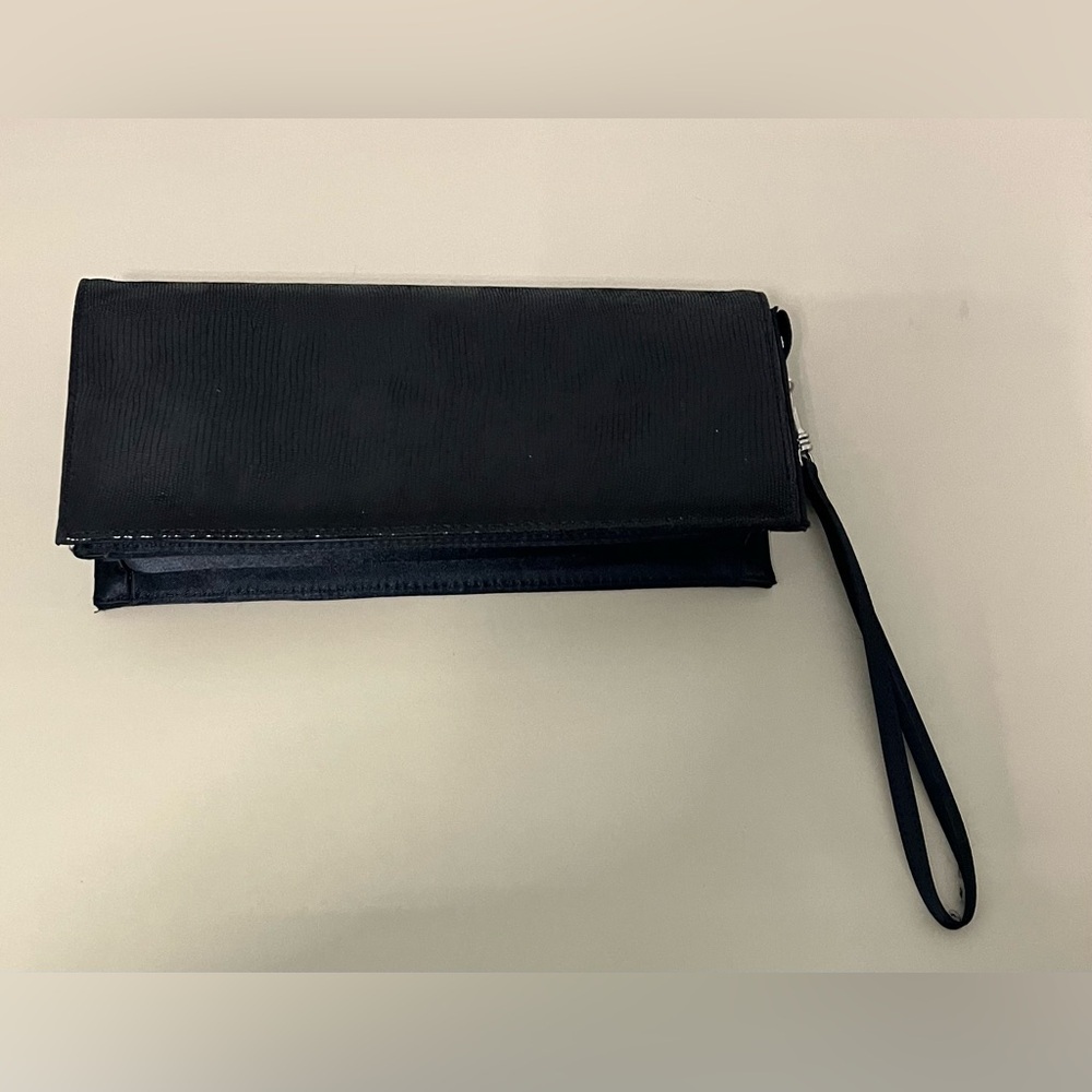 Randolph Duke black clutch bag with a wristlet strap - Picture 8 of 12
